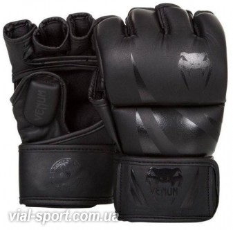 Рукавички ММА Venum Challenger MMA Gloves Black / Black